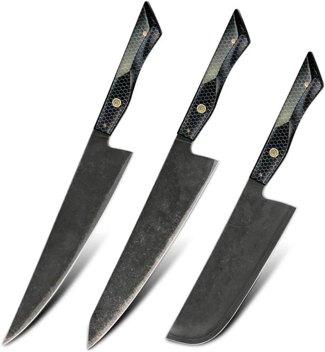 Main image of Seido Knives Epokishi 5-Piece AUS-10 Knife Set - Black