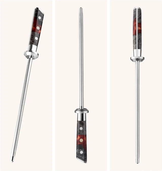 Alt view image 2 of 4 - Seido Knives Inferuno 10" Sharpening Rod - Black