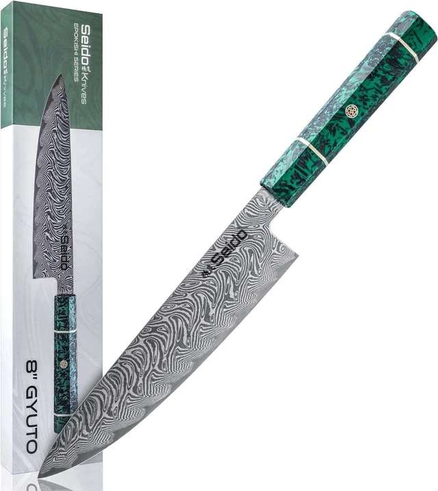 Main image of Seido Knives Epokishi AUS-10 Gyuto - Green