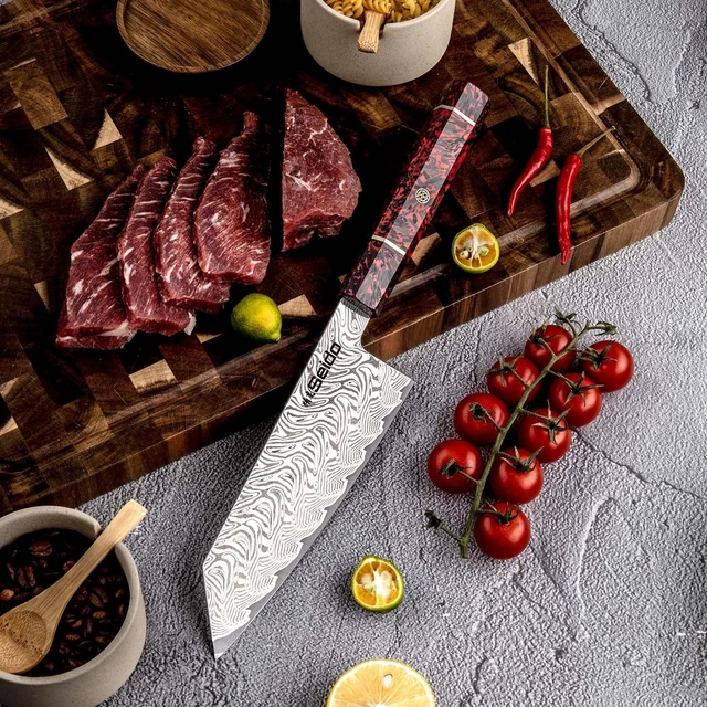 Alt view image 3 of 4 - Seido Knives Epokishi AUS-10 Bunka - Black/Red