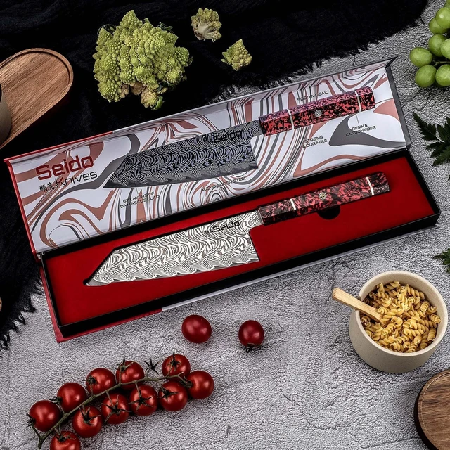Alt view image 4 of 4 - Seido Knives Epokishi AUS-10 Bunka - Black/Red