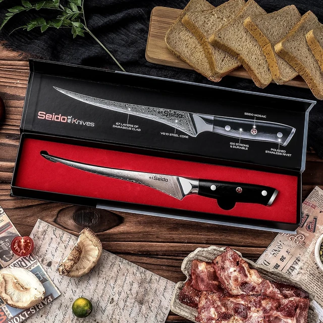 Alt view image 3 of 3 - Seido Knives Shujin Fillet Knife - Black