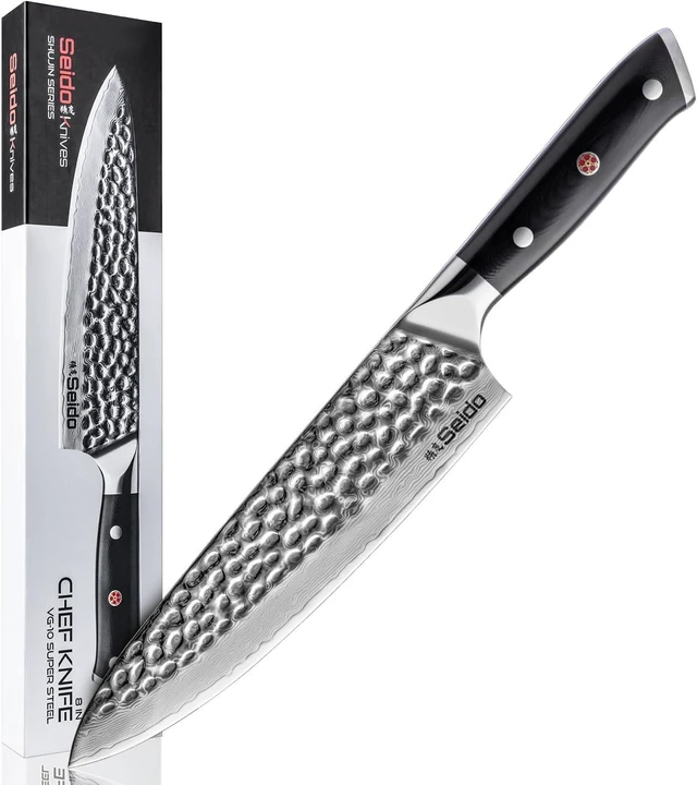 Main image of Seido Knives Shujin Gyuto Damascus Knife - Black