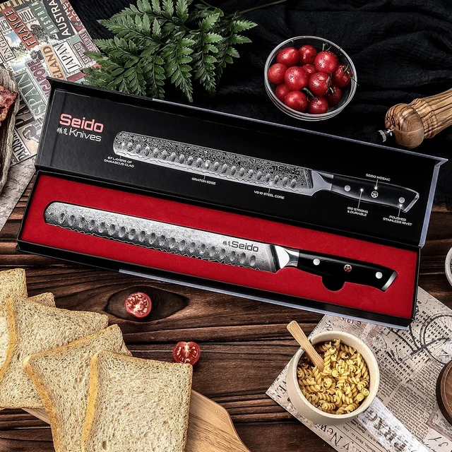 Alt view image 3 of 3 - Seido Knives Shujin Slicing Knife - Black