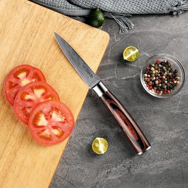 Alt view image 2 of 4 - Seido Knives Master 3.5" Paring Knife - Brown