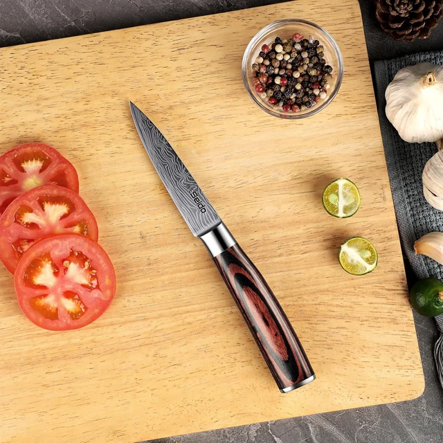 Alt view image 3 of 4 - Seido Knives Master 3.5" Paring Knife - Brown