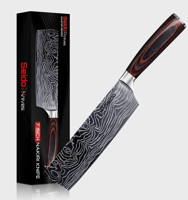 Main image of Seido Knives Master 7" Nakiri Knife - Brown