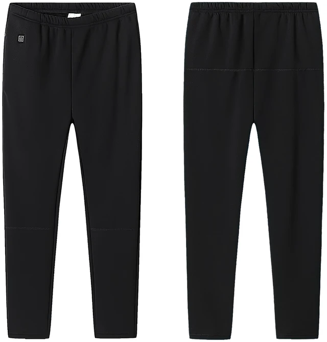 Main image of Fresh Fab Find Winter Heated Pants 12 Zones USB Powered 3 Heat Levels Machine Washable - Black
