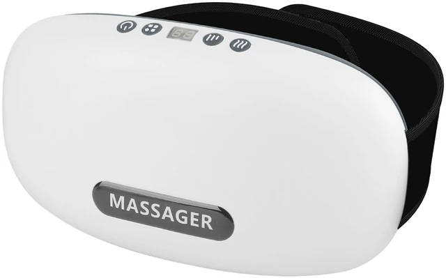 Main image of Fresh Fab Find Abdominal Massager Anti Cellulite Remover Machine Electric Stomach Tummy Massager Automatic Bian Stone Kneading Massager with 5 Modes 3 Heat 3 Speeds - White
