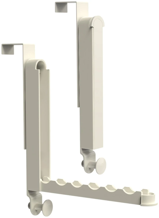 Main image of Fresh Fab Find 2Pcs Over The Door Hanger Hooks For Clothes Foldable Clothes Drying Rack For Laundry Coats Towels Portable Clothing Hanger Hook For 1.81In Thickness D - White