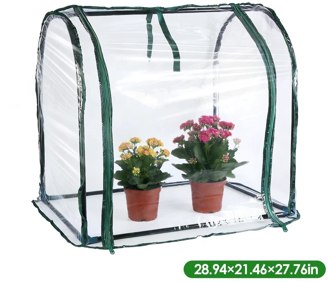 Main image of Fresh Fab Find 28.94" x 21.46" x 27.76" Tabletop Mini Greenhouse Portable Greenhouse for Spring Indoor Outdoor Garden Tent for Seed Starting Plant Protection Gardeni
