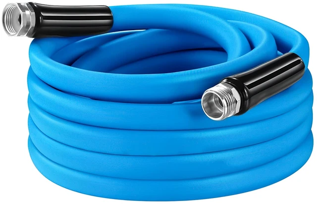 Main image of Fresh Fab Find 25FT/50FT 5/8" Flexible Garden Hose Heavy Duty 500PSI Leak-Resistant - Blue