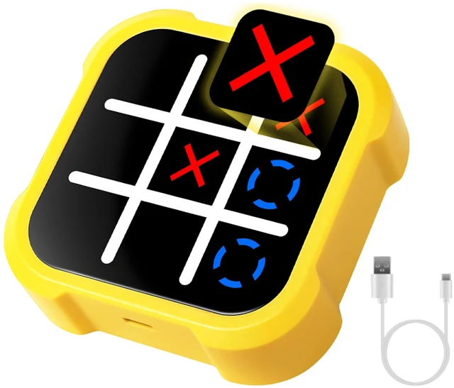 Main image of Fresh Fab Find 3 In 1 Electric Tic Tac Toe Game Memory Flash Whack Mole Game Portable Travel Game Classic Board Games For Adults and Kids Aged 3+ - Multi