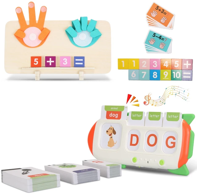 Main image of Fresh Fab Find Talking Flash Cards and Finger Counting Math Board Interactive Learning Toys for Kids Aged 3+ Number Alphabet Words Song Learning - Multi