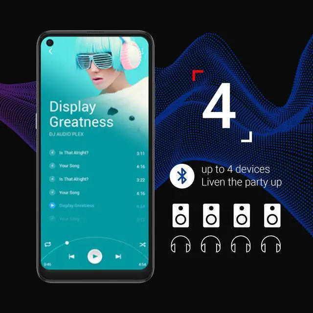 Alt view image 8 of 8 - TCL 10L, Unlocked Android Smartphone, 256GB+6GB RAM, with 6.53" FHD + LCD Display, 48MP Quad Rear Camera System, 4000mAh Battery, Arctic White