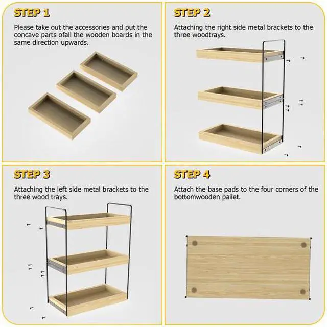 Alt view image 6 of 6 - 3 Tier Bathroom Counter Organizer, Countertop Bathroom Organizer and Storage Shelf , Bathroom Counter Tray and Vanity Organizer, Makeup and Cosmetic Organizer