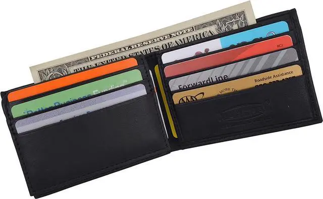 Alt view image 2 of 7 - Kids Genuine Leather Slim Flap Up Card ID Bifold Wallet