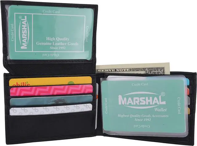 Alt view image 3 of 7 - Kids Genuine Leather Slim Flap Up Card ID Bifold Wallet