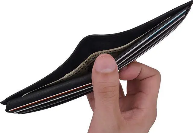 Alt view image 6 of 7 - Kids Genuine Leather Slim Flap Up Card ID Bifold Wallet