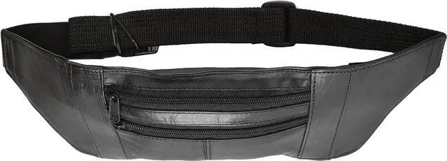 Alt view image 2 of 3 - Marshal Ultra Slim Fanny Pack Money Belt - Black