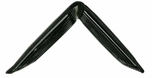 Alt view image 6 of 7 - Black RFID Blocking Wallet Leather Bifold 19+ Credit Card ID Checkbook Holders