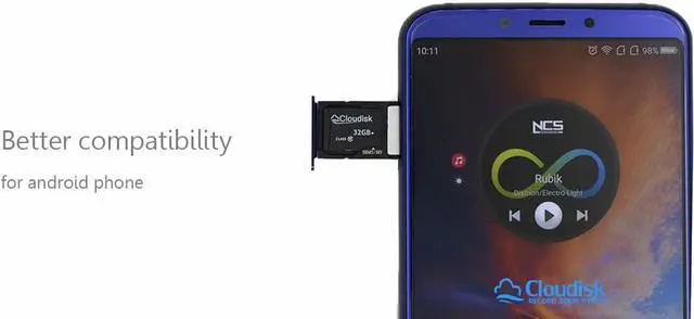 Alt view image 2 of 4 - 16GB 2-Pack Cloudisk Micro SD Card U1 A1 UHS-I Class10 FHD MicroSDHC Memory Card High Speed Flash Memory Card For 1080P Videos and photos Smartphone laptop and more With SD Adapter and USB Flash Drive