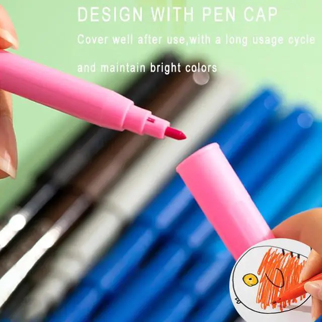 Alt view image 4 of 7 - Deli 24 Watercolor Markers Flexible Brush Tip Washable Fabric Painting Watercolor Brush Pens Set for Card Making, DIY Crafts