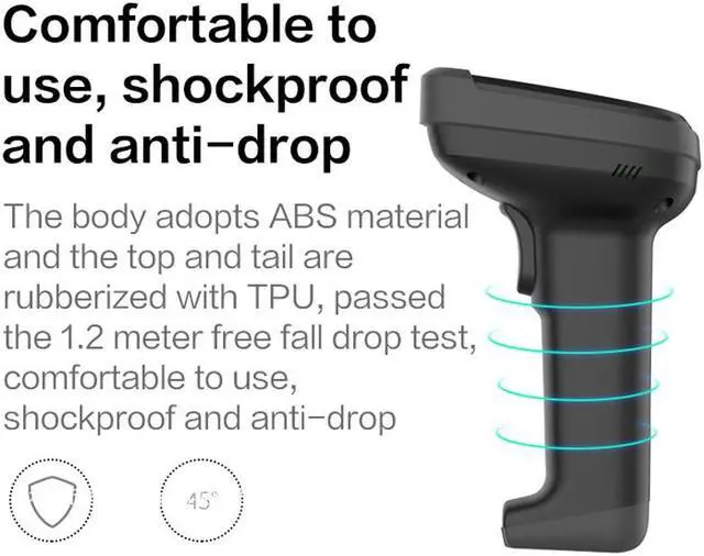 Alt view image 7 of 7 - Deli Barcode Scanner Handheld USB 1D 2D Wired Automatic QR Code Scanner CMOS Image Bar Code Reader