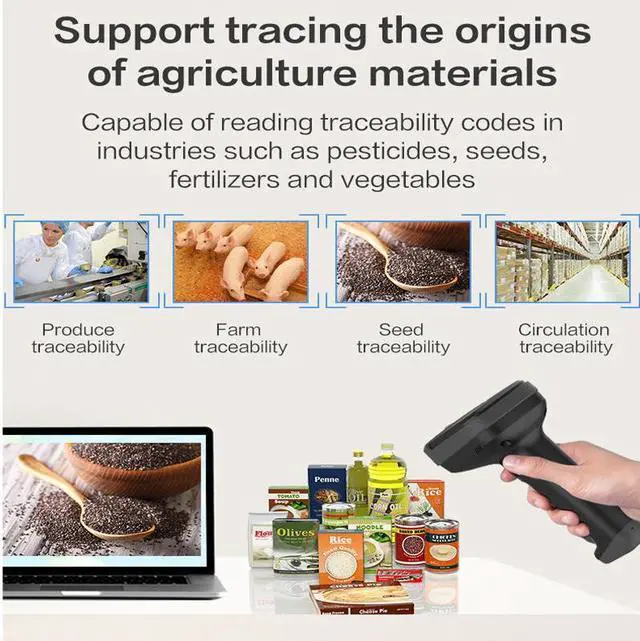 Alt view image 4 of 7 - Deli Barcode Scanner Handheld USB 1D 2D Wired Automatic QR Code Scanner CMOS Image Bar Code Reader