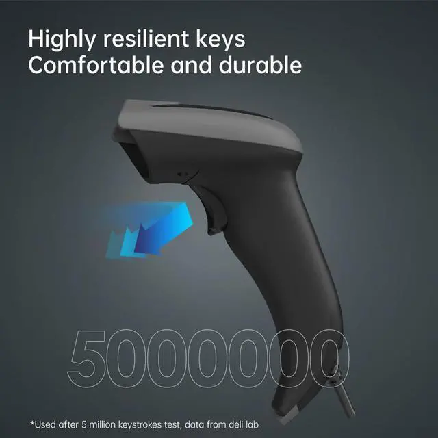 Alt view image 6 of 7 - USB CCD Barcode Scanner Wired Handheld Bar Code Scanner Reader Black