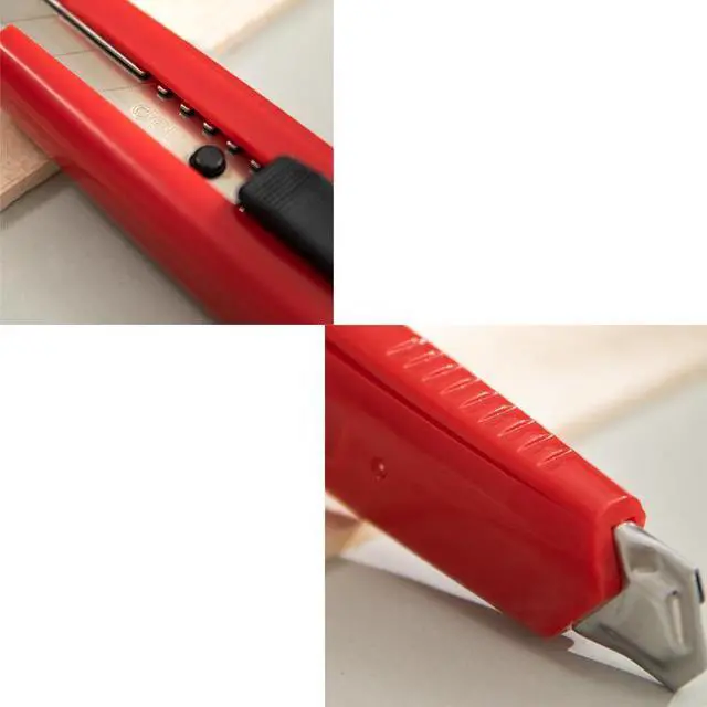 Alt view image 6 of 7 - Deli Utility Knife Heavy Duty Cutter with Snap-Off Blade Replacement Blades Multi-Purpose Custom Cutting Depth