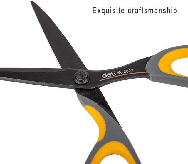 Alt view image 6 of 7 - Newegg Delivery-Stainless Steel Scissors Office Comfort Grip Fabric Scissors 5 inch Office Home Craft Scissors Right / Left Handed