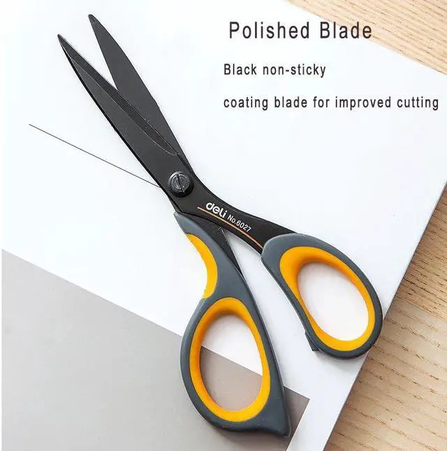Alt view image 7 of 7 - Newegg Delivery-Stainless Steel Scissors Office Comfort Grip Fabric Scissors 5 inch Office Home Craft Scissors Right / Left Handed