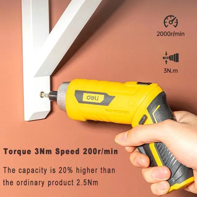 Alt view image 4 of 7 - Electrician Tool Set,Cordless Screwdriver Kit 3.6V USB Small Power Electric Screwdriver Set Cordless & Rechargeable with Driver Bit Set