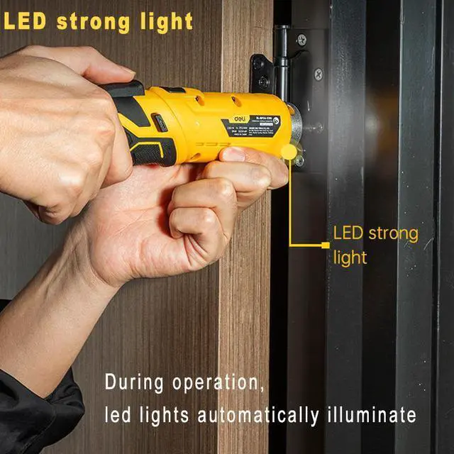 Alt view image 3 of 7 - Electrician Tool Set,Cordless Screwdriver Kit 3.6V USB Small Power Electric Screwdriver Set Cordless & Rechargeable with Driver Bit Set