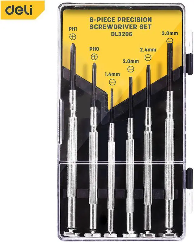 Main image of 6PCS Mini Screwdriver Set with Case,Precision Screwdriver Eyeglass Precision Repair Tool Kit