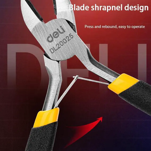 Alt view image 4 of 7 - Diagonal Pliers Diagonal Cutting Pliers Cable Wire Cutter Repair Hand Tool 5 inch Cutting Pliers Hight Carbon Steel Plastic Tweezers