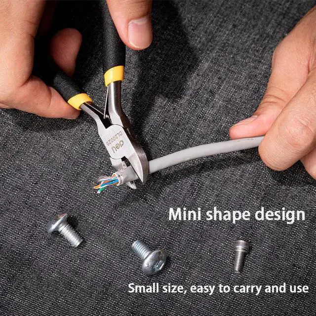 Alt view image 5 of 7 - Diagonal Pliers Diagonal Cutting Pliers Cable Wire Cutter Repair Hand Tool 5 inch Cutting Pliers Hight Carbon Steel Plastic Tweezers
