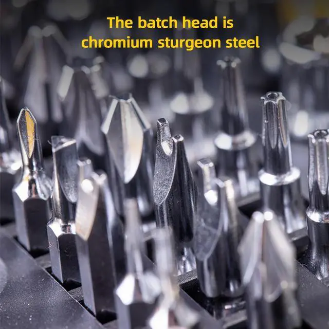 Alt view image 6 of 7 - Deli 65-in-1 Precision Screwdriver Set Small Precision Magnetic Tiny Screwdriver Bit Kit mini built-in box