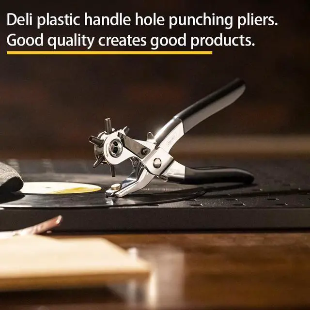 Alt view image 3 of 7 - Leather Hole Puncher Tool for Belts, Watch Bands, Handbag Straps and More, Precision Multi-Size Fabric & Leather Hole Puncher for Crafts & Easy DIY Belt Holes