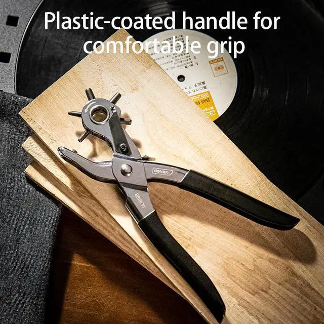 Alt view image 5 of 7 - Leather Hole Puncher Tool for Belts, Watch Bands, Handbag Straps and More, Precision Multi-Size Fabric & Leather Hole Puncher for Crafts & Easy DIY Belt Holes