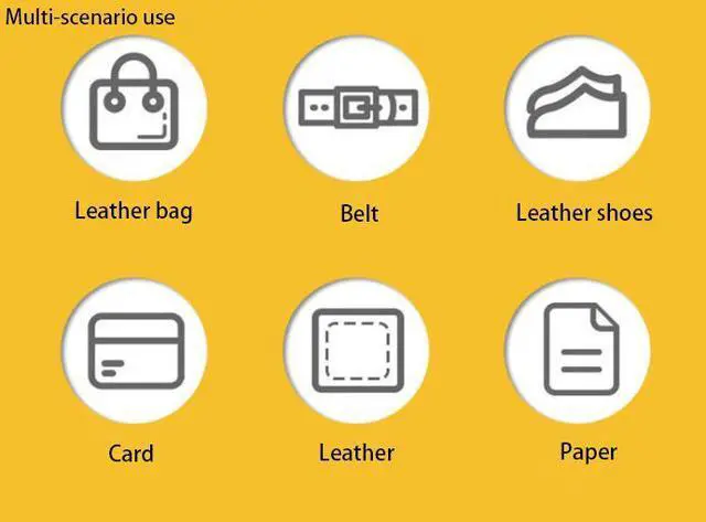 Alt view image 6 of 7 - Leather Hole Puncher Tool for Belts, Watch Bands, Handbag Straps and More, Precision Multi-Size Fabric & Leather Hole Puncher for Crafts & Easy DIY Belt Holes