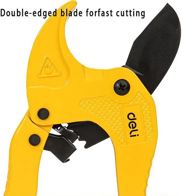 Alt view image 6 of 7 - Pipe Tube Tubing Cutter Hose Scissors for Cutting PVC and PPR Plastic Hoses Plumbers Deli