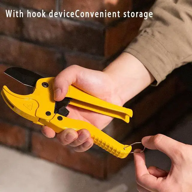 Alt view image 7 of 7 - Pipe Tube Tubing Cutter Hose Scissors for Cutting PVC and PPR Plastic Hoses Plumbers Deli