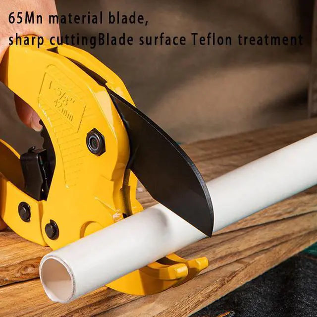Alt view image 5 of 7 - Pipe Tube Tubing Cutter Hose Scissors for Cutting PVC and PPR Plastic Hoses Plumbers Deli
