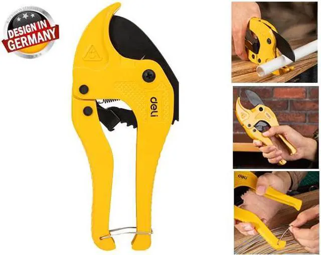 Main image of Pipe Tube Tubing Cutter Hose Scissors for Cutting PVC and PPR Plastic Hoses Plumbers Deli