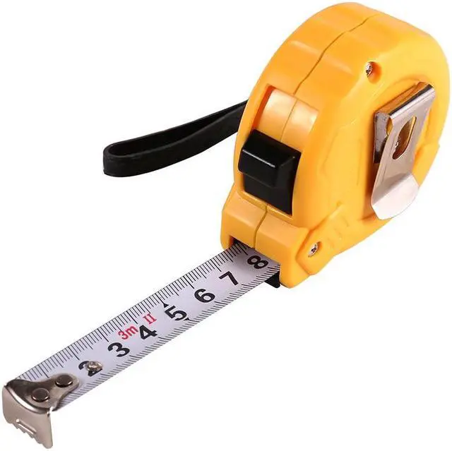 Alt view image 2 of 7 - Deli Steel Measuring Tape High Accuracy Gauging Tool Retractable Ruler Tape Measure DIY Metric Imperial Unit (3m/10ft)
