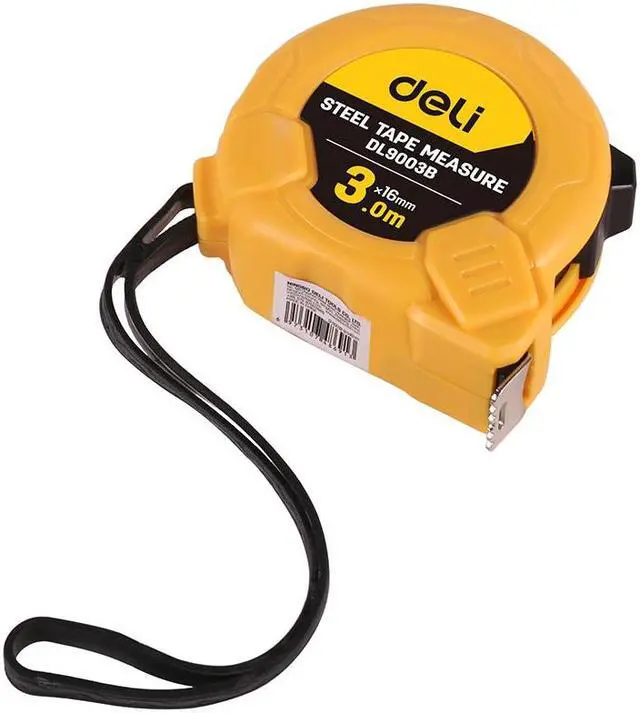 Alt view image 5 of 7 - Deli Steel Measuring Tape High Accuracy Gauging Tool Retractable Ruler Tape Measure DIY Metric Imperial Unit (3m/10ft)