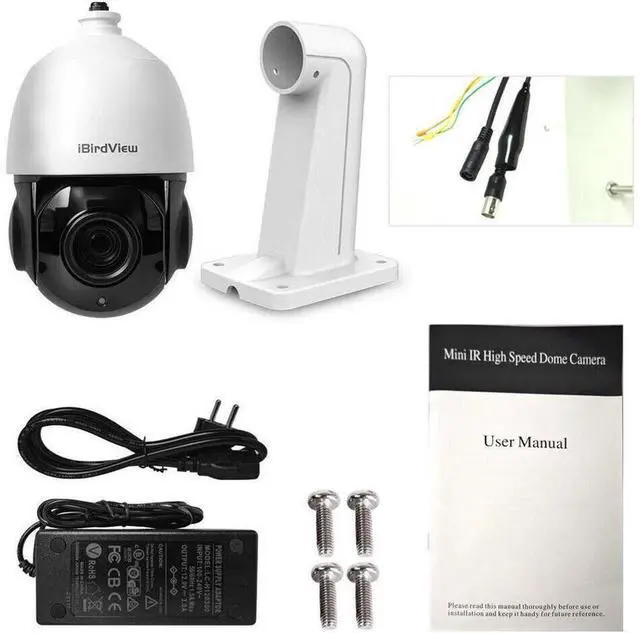 Alt view image 7 of 7 - 30X Zoom 4 in1 1080P 2MP 4.5'' PTZ Speed Dome IR IP Camera iB-AHD54F-30X_NTSC
