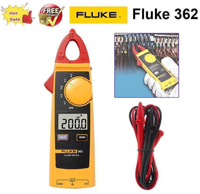 Main image of Fluke 362 200A Digital AC/DC High Precision Multi-Function Ammeter Clamp Meter
